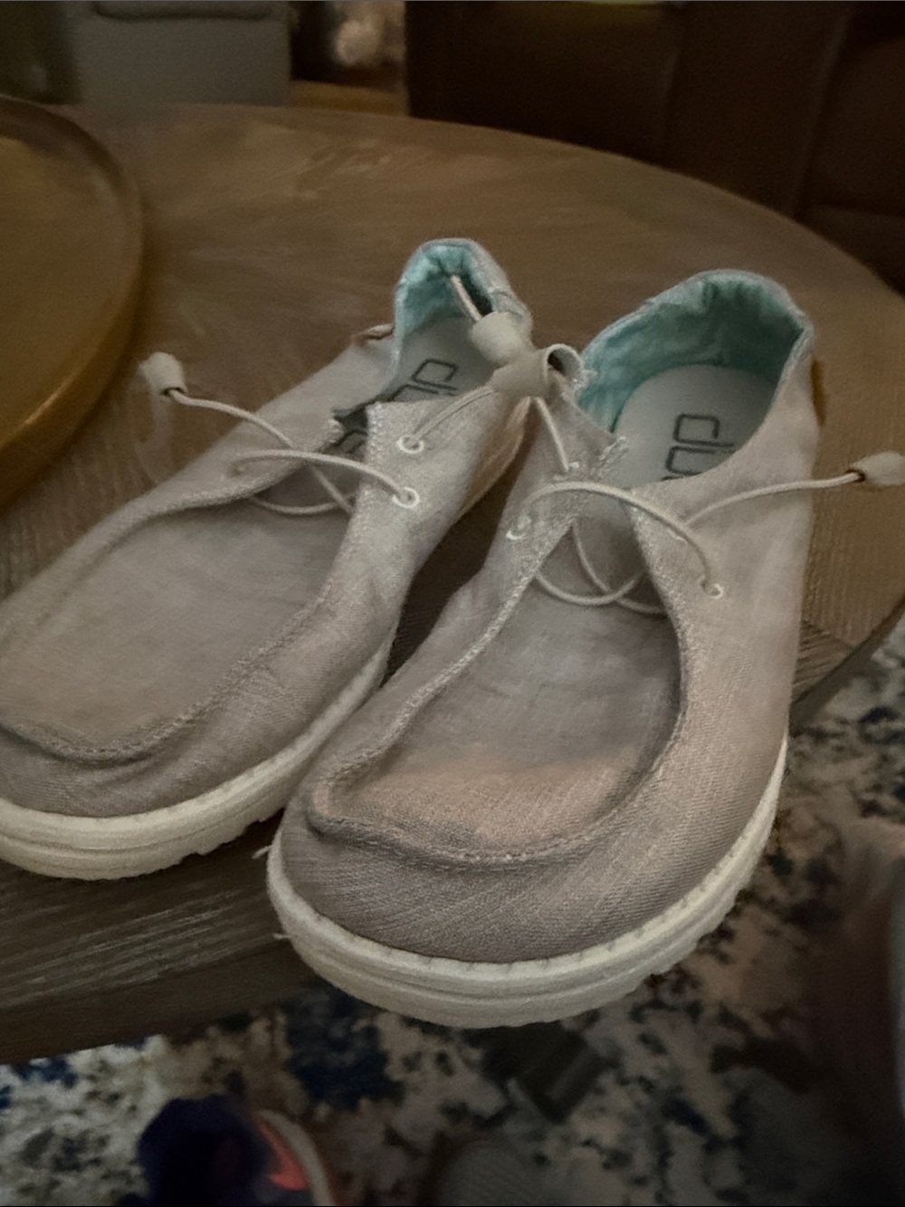 Hey Dude Women’s Slip-On Loafers in Light Gray